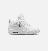 Air Jordan 4 Retro Net Triple White Womens Lifestyle Shoe - White