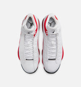 Air Jordan 13 Retro White And University Red Mens Lifestyle Shoe - White/Black/True Red