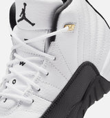Air Jordan 12 Retro Taxi Preschool Lifestyle Shoe - White/Black/Taxi