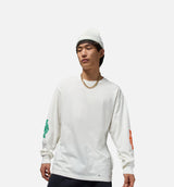 Rare Air Washed 85 Mens Long Sleeve - Sail/Brilliant Orange