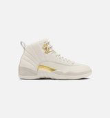 Air Jordan 12 Retro Phantom Womens Lifestyle Shoe - Phantom/Metallic Gold/White