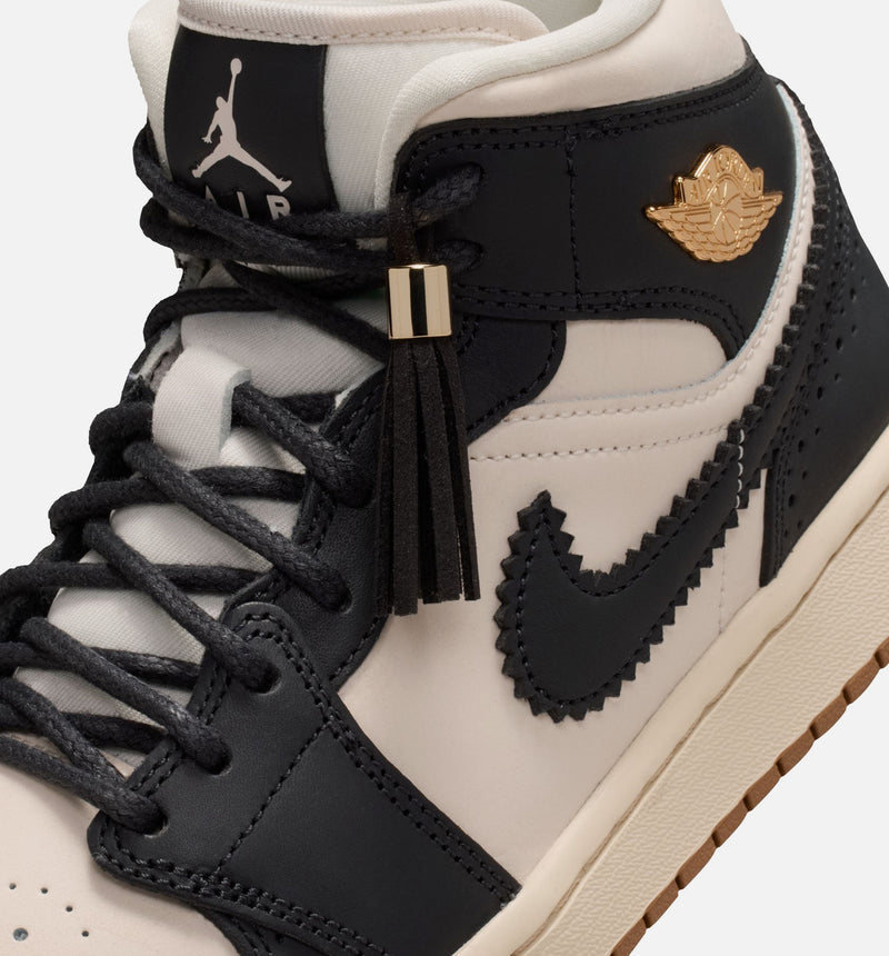 Jordan IO0760-001 Air Jordan 1 Mid SE Womens Lifestyle Shoe - Off