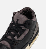 Air Jordan 3 x A Ma Maniére Black and Flat Pewter Womens Lifestyle Shoe - Black/Black/Flat Pewter/Violet Ore Limit One Per Customer