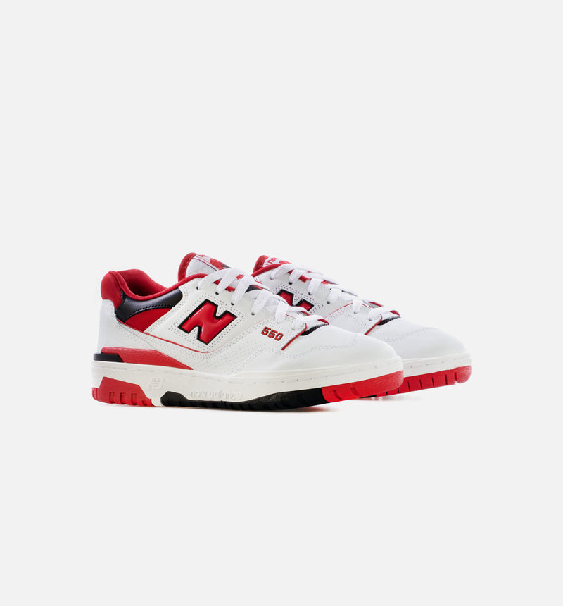 550 White Red Mens Lifestyle Shoe - White/Red