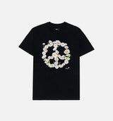 Peace Daisy Short Sleeve Tee Mens T-Shirt - Black