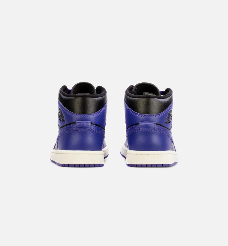 Air Jordan 1 Mid Womens Lifestyle Shoe - Black/Purple