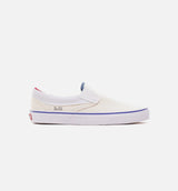 Outside In Classic Mens Slip On - Natural/Navy/Red