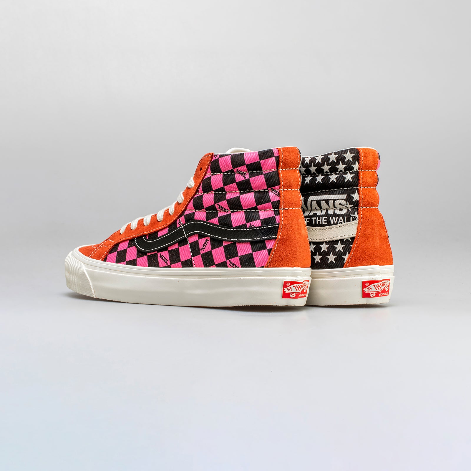Vans VN0A4BVBTJ2 OG SK8-Hi LX Mens Skateboarding Shoe - Red/Bone