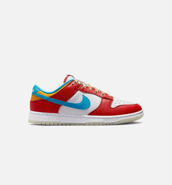 NIKE DH8009-600
 LeBron James x Dunk Low Fruity Pebbles Mens Lifestyle Shoes (Red/Blue) Limit One Per Customer Image 0