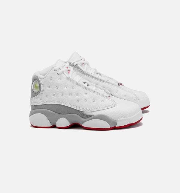 Jordan DJ3003 160 Air Jordan 13 Retro Wolf Grey Grade School Lifestyle Shoe White Grey ShopNiceKicks