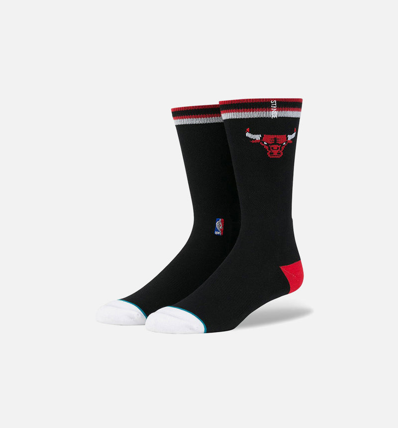 NBA Chicago Bulls Socks (Mens) - Black/Red
