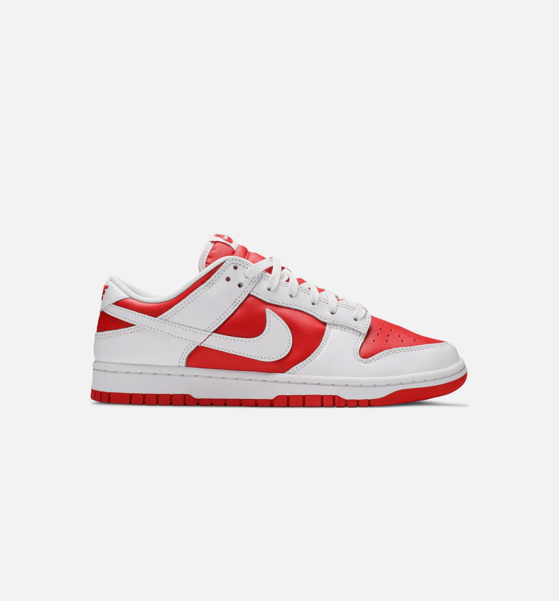 Dunk Low Championship Red Grade School Lifestyle Shoe - White/Red Limit One Per Customer