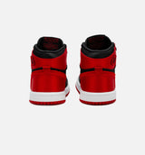 Air Jordan 1 Retro Hi OG Satin Bred Infant Toddler Lifestyle Shoe - Black/Red Free Shipping