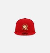 New York Yankees State Fruit 59FIFTY Fitted Cap Mens Hat - Red