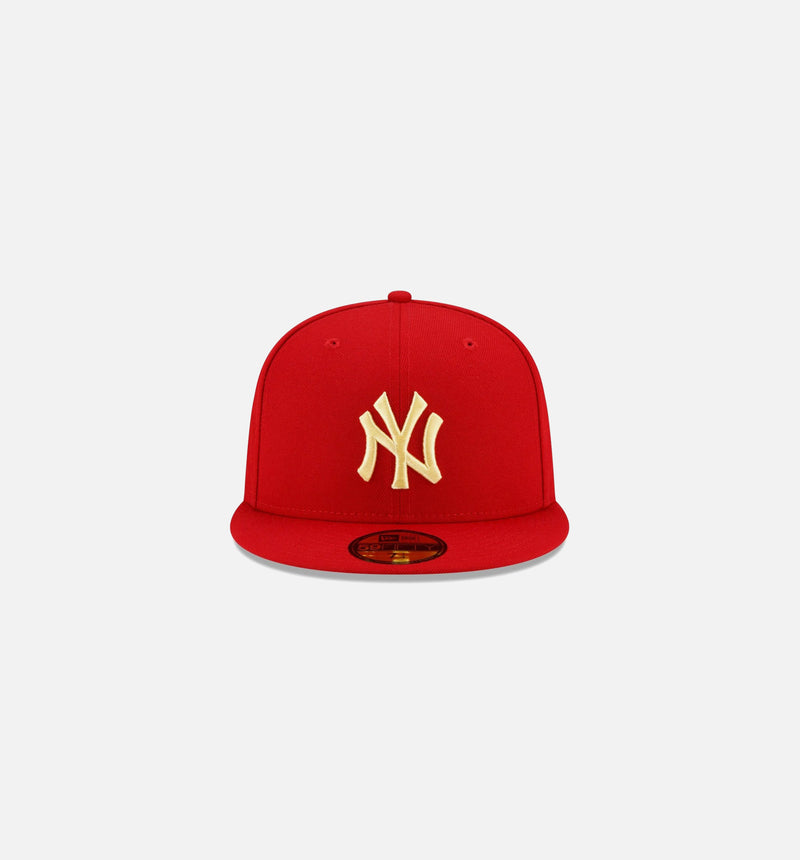New York Yankees State Fruit 59FIFTY Fitted Cap Mens Hat - Red