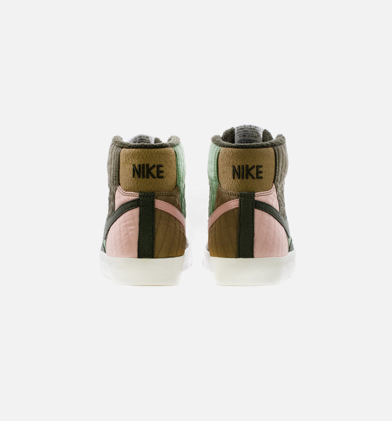 Blazer Mid '77 Sequoia Quilt Mens Lifestyle Shoe - Olive/Green/Pink
