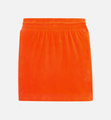 Jeremy Scott Velour Skirt Womens Skirt - Orange