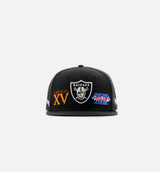Las Vegas Raiders Super Bowl 59Fifty Mens Hat - Black