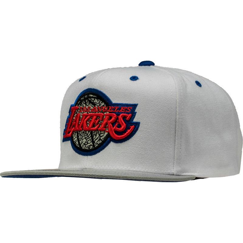Los Angeles Lakers NBA 88 Snapback Men's Hat - White/Red