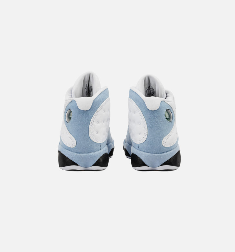 Air Jordan 13 Retro Blue Grey Mens Lifestyle Shoe - White/Blue Grey/Black/Yellow Ochre