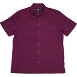 Circle Paisley Shirt (Mens) - Burgundy