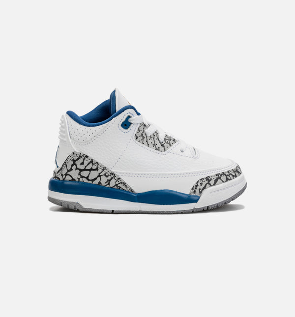 Jordan CT8532 148 Air Jordan 3 Retro Wizards True Blue Mens Lifestyle Shoe White Blue ShopNiceKicks