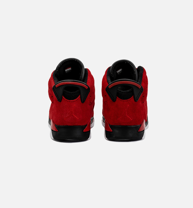 Air Jordan 6 Retro Toro Bravo Preschool Lifestyle Shoe - Red/Black