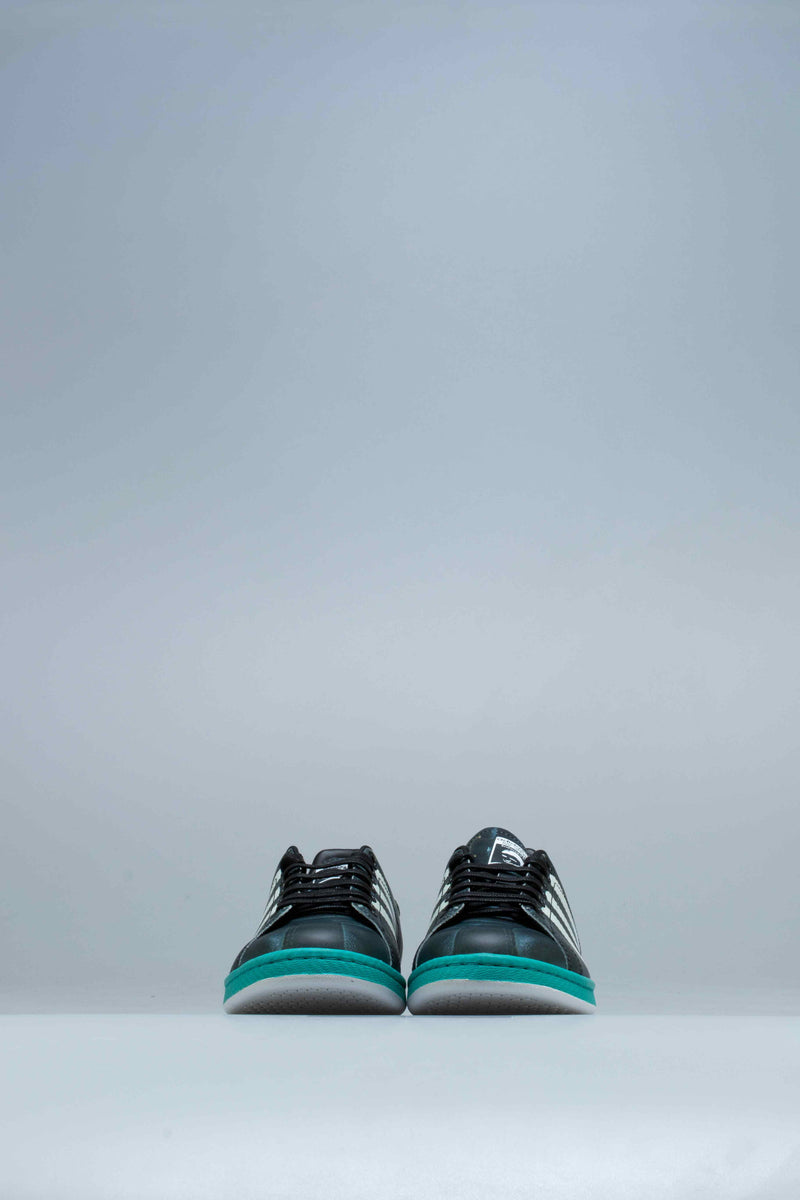 Raf Simons Samba Stan Mens Shoes - Core Black/Cloud White/Bright Blue