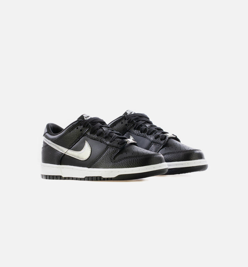 Dunk Low Black Silver Grade School Lifestyle Shoe - Black/Silver Limit One Per Customer