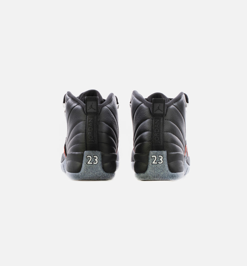 Air Jordan 12 Retro Utility Grade School Lifestyle Shoe - Black Limit One Per Customer