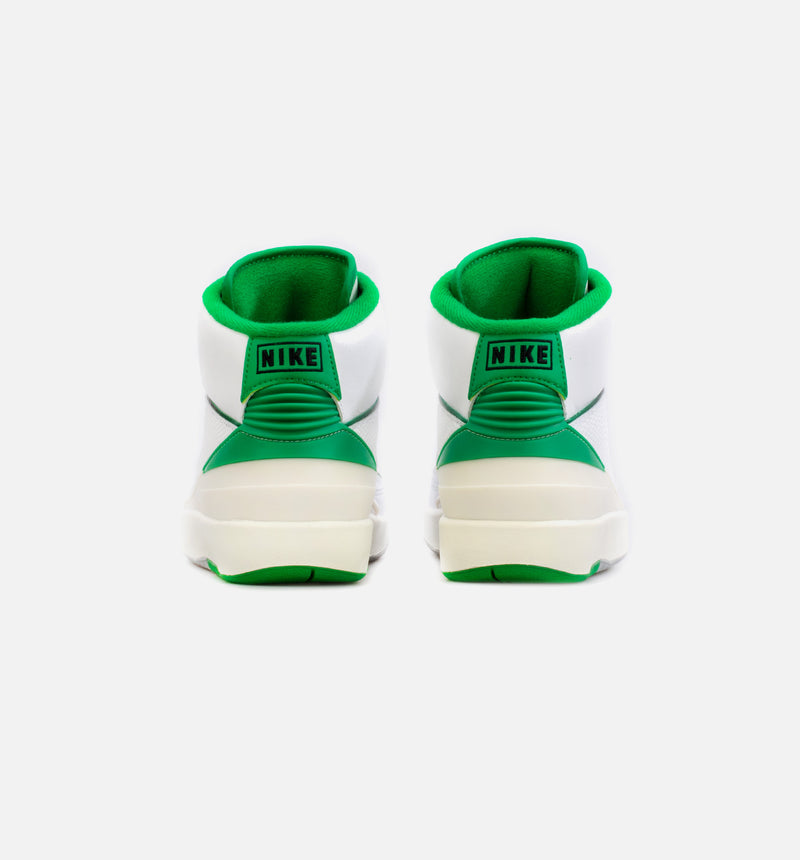 Air Jordan 2 Retro Lucky Green Grade School Lifestyle Shoe - White/Green