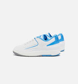 Air Jordan 2 Retro Low University Blue Mens Lifestyle Shoe - White/Blue