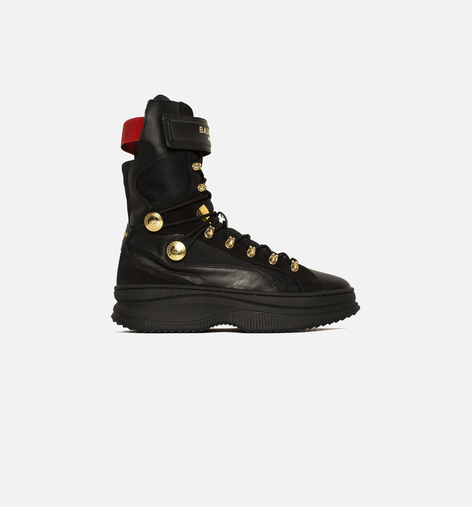 Balmain X Puma Deva Womens Lifestyle Boots - Black/Gold-Red