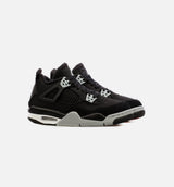 Air Jordan 4 Retro SE Grade School Lifestyle Shoe - Black/Grey Limit One Per Customer