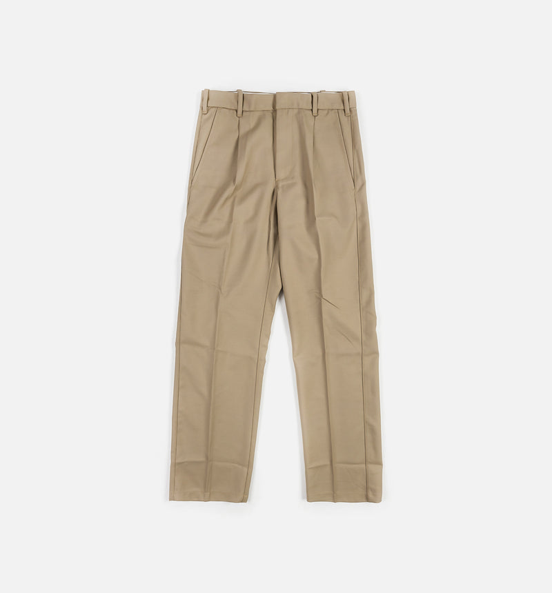 Pleated Front Mens Pants - Sand