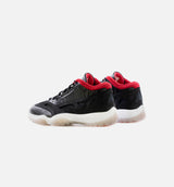 Air Jordan 11 Low IE Bred Mens Lifestyle Shoe - Black/White-/True Red Limit One Per Customer