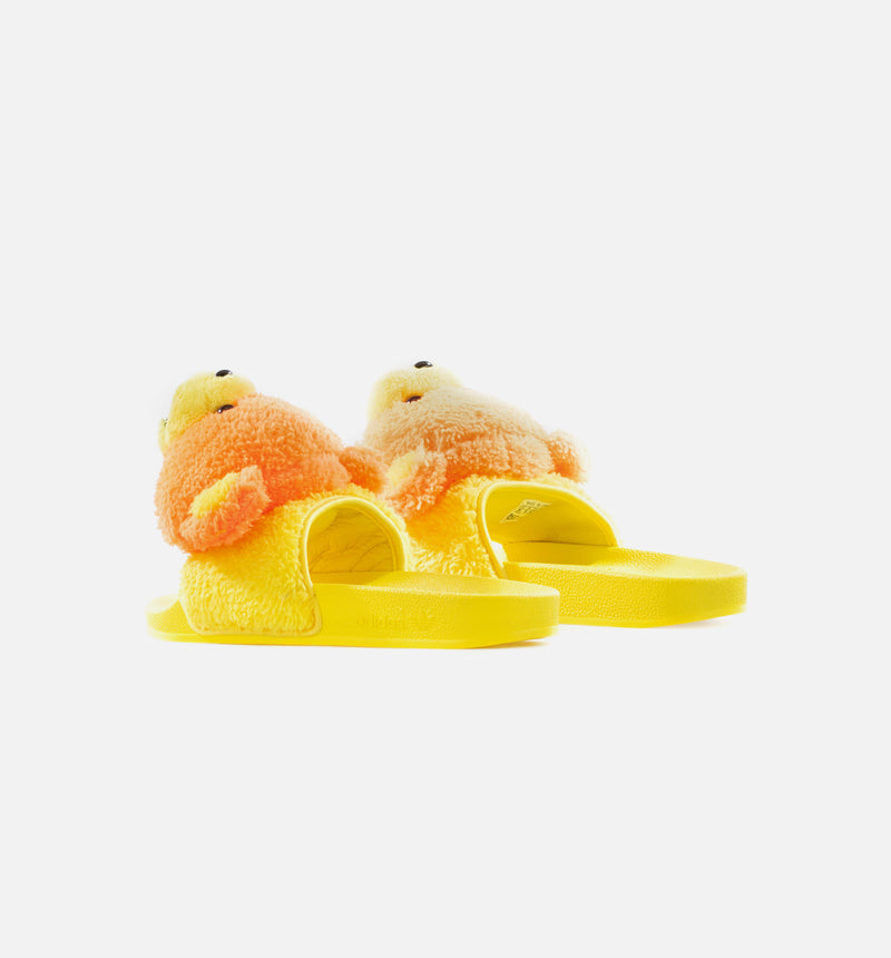 Jeremy Scott Teddy Adilette Mens Sandal - Orange/Yellow