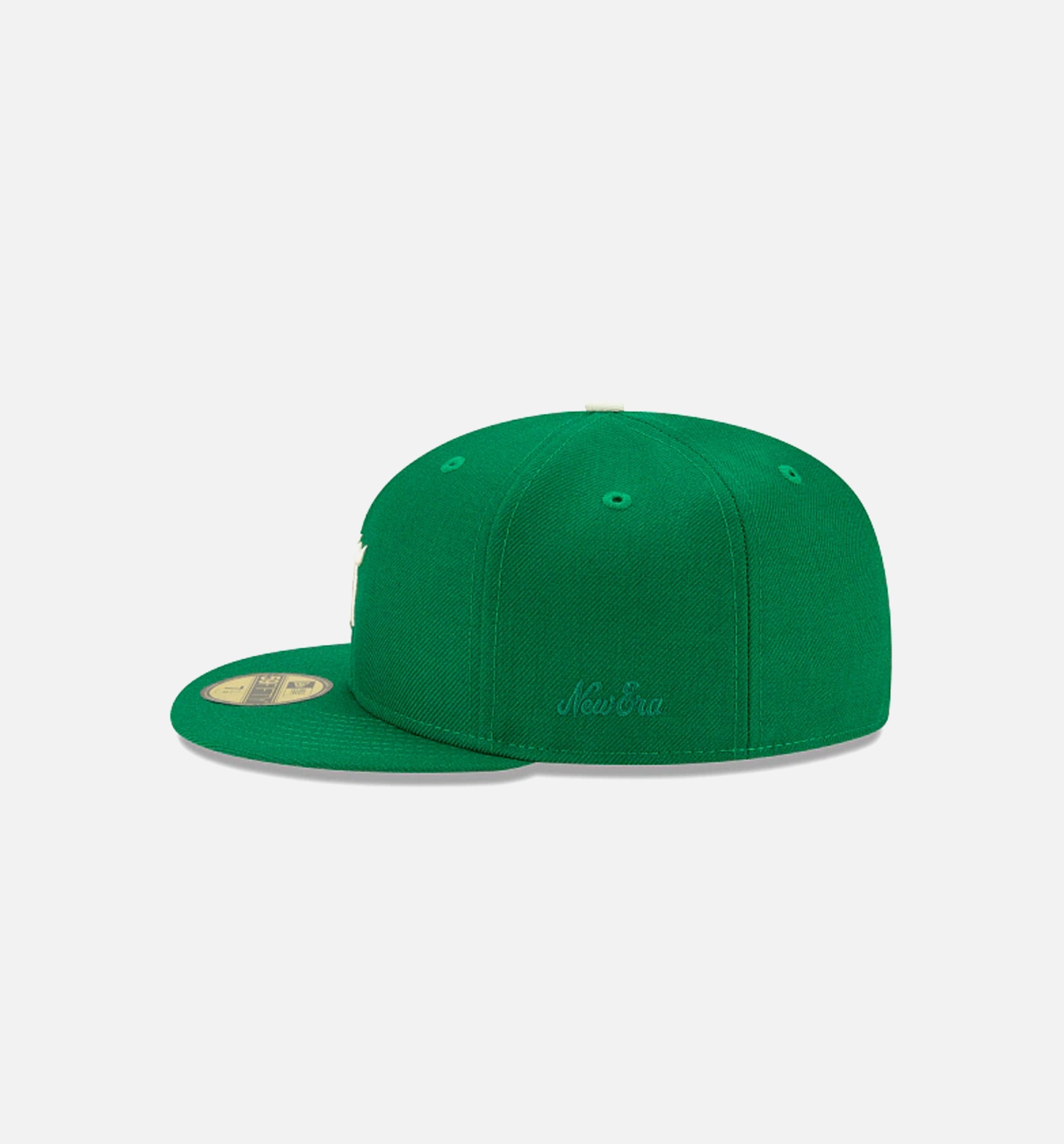 Shop New Era 59Fifty Essentials Fear of God Fitted Hat 60185371 green