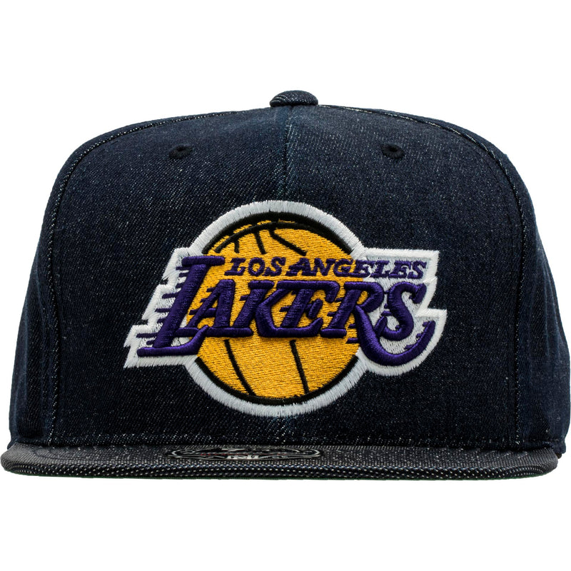 Los Angeles Lakers Men's Fitted Hat - Denim