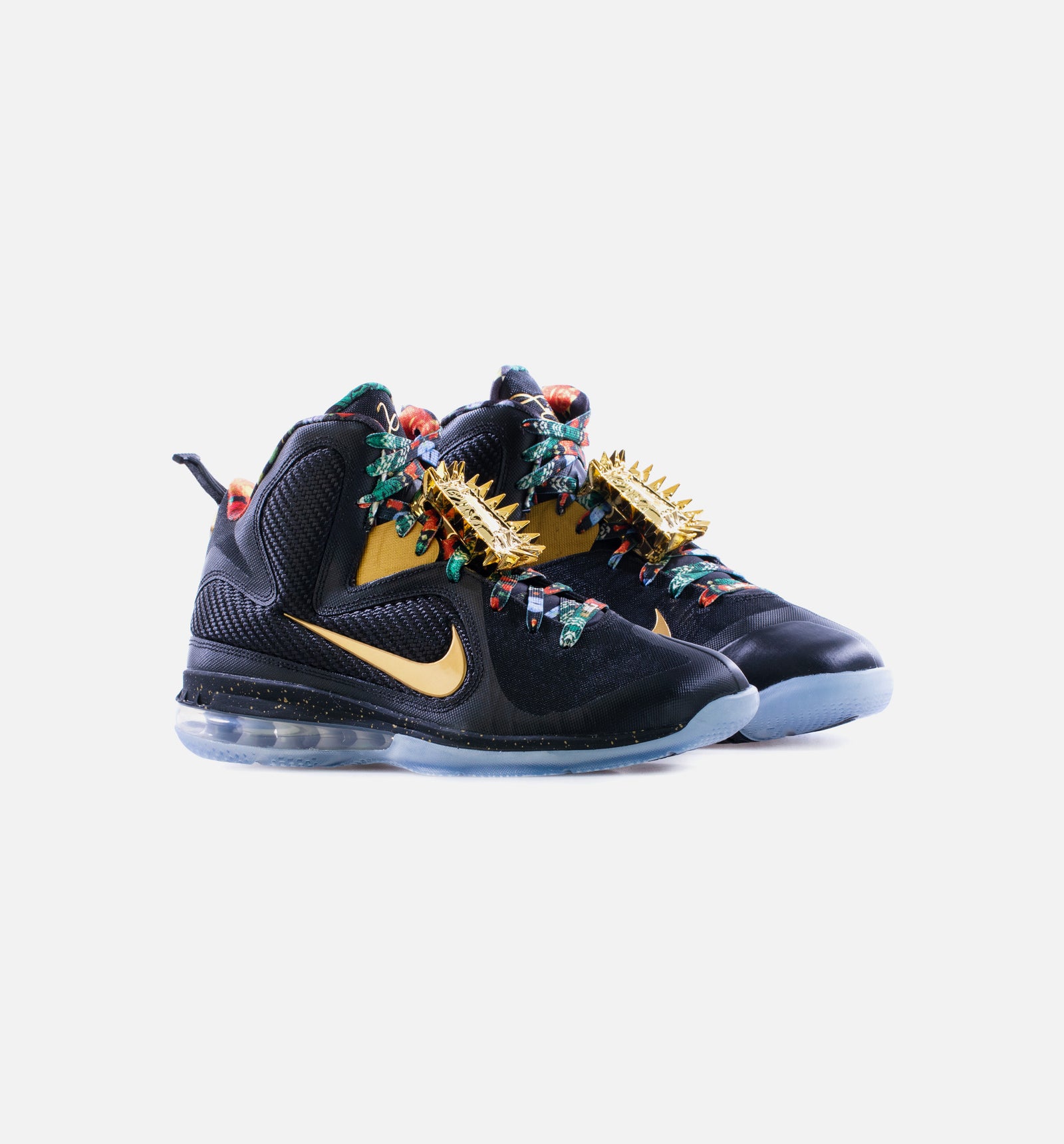 Nike DO9353 001 LeBron 9 Watch The Throne Mens Basketball Shoe Black Metallic Gold ShopNiceKicks