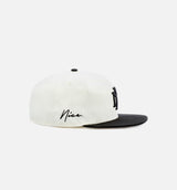 Nice Kicks Monogram 59Fifty Mens Fitted Cap - Off White/Black