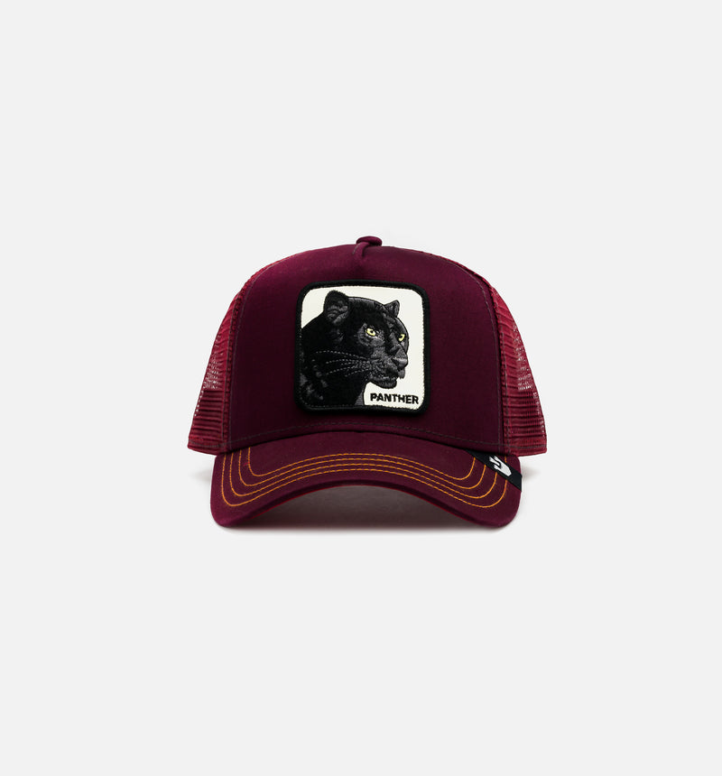 The Panther Trucker Mens Hat- Maroon