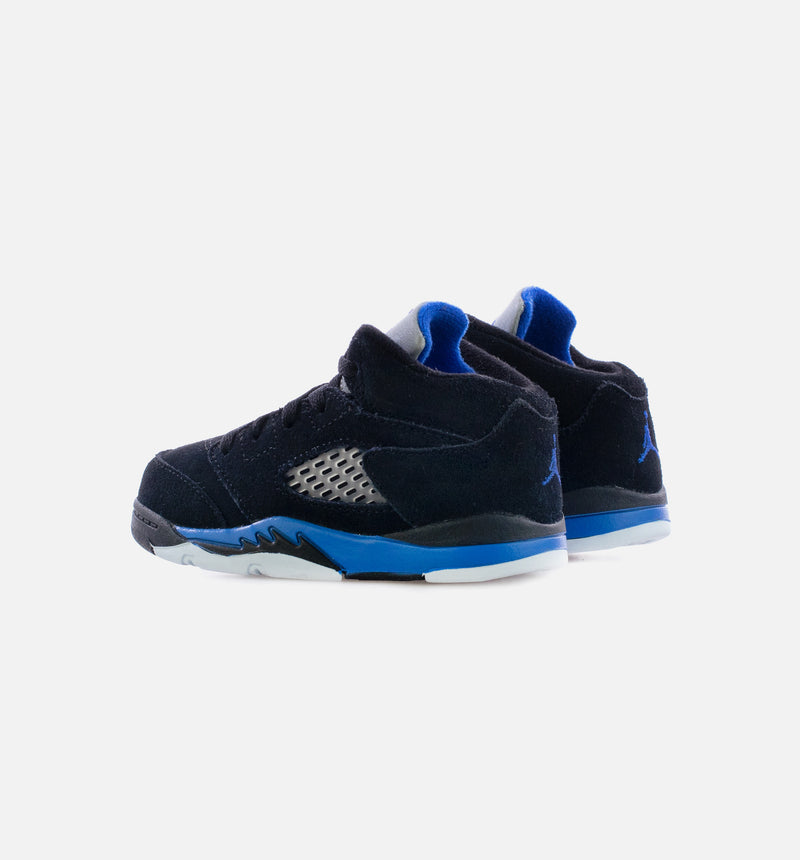 Air Jordan 5 Retro Racer Blue Infant Toddler Lifestyle Shoe - Black/Blue