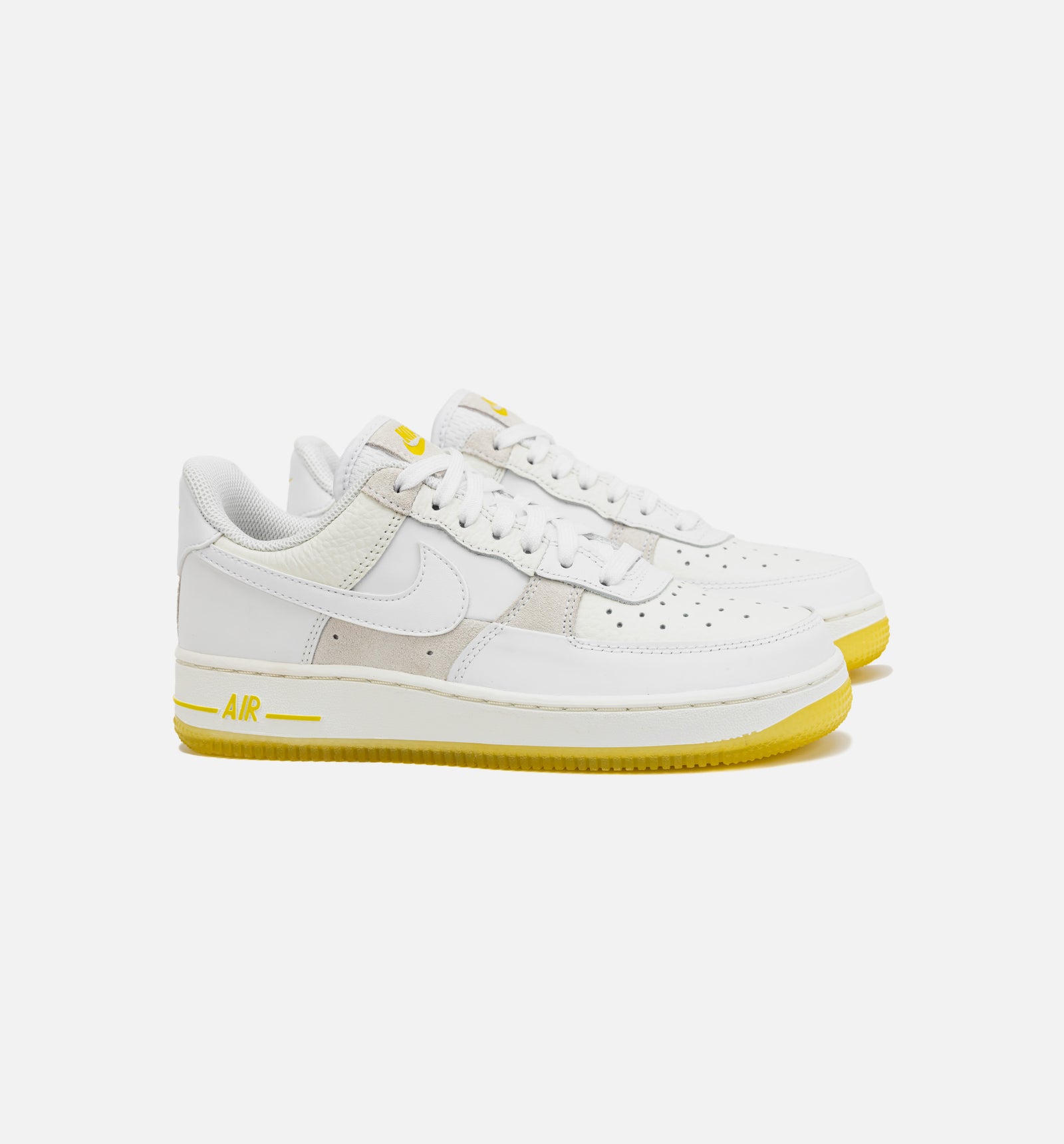 Nike FQ0709 100 Air Force 1 Low Patchwork Womens Lifestyle Shoe Summit White Opti Ye ShopNiceKicks