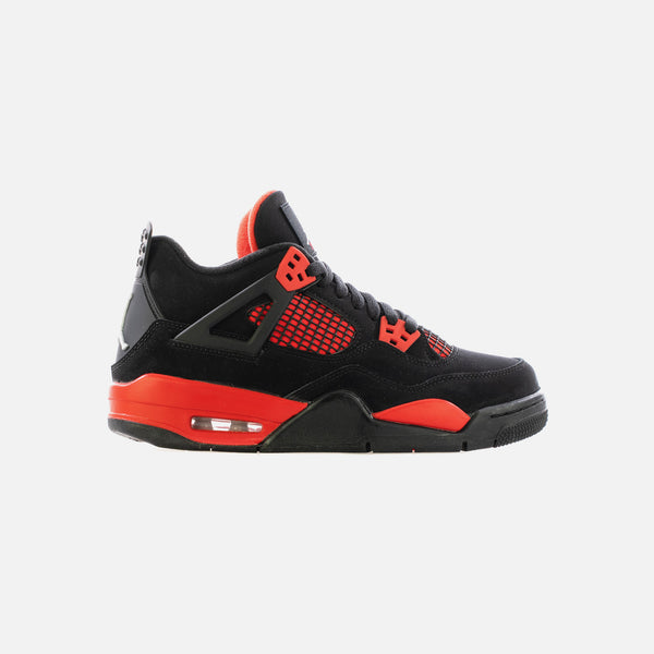 Jordan 4 black and red release date best sale