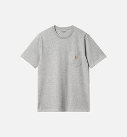 CARHARTT WIP I030434-GRY
 Pocket Mens Short Sleeve Shirt - Light Grey Image 0
