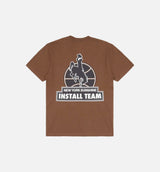 NYS Sun Dyed In Texas Heavyweight Pocket Short Sleeve Tee Mens T-shirt - Brown