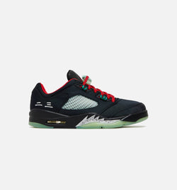 JORDAN DM4640-036
 Clot x Air Jordan 5 Low Jade Mens Lifestyle Shoes - Black/Red Free Shipping Image 0