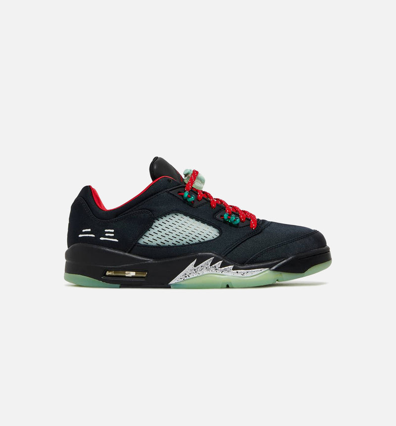 Clot x Air Jordan 5 Low Jade Mens Lifestyle Shoes - Black/Red Free Shipping