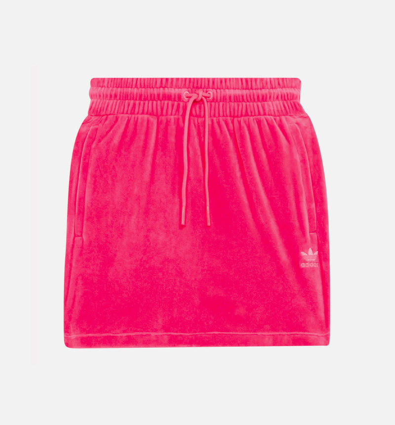 Jeremy Scott Velour Skirt Womens Skirt - Pink